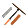 Chổi Lau Kính 3in1 Cao Cấp - Gạt Nước, Chà Rửa Siêu Sạch, Xoay 360 độ Nhựa ABS Màu Cam - Giá 34.199đ