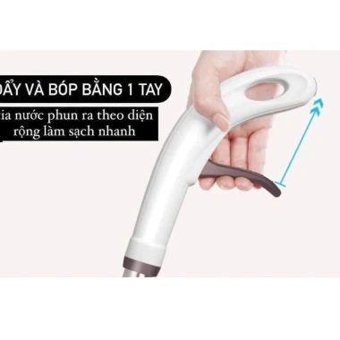 Chổi lau nhà Aurora 2 trong 1, phun sương, đầu xoay 360 độ, sạch nhanh, giá 98.500₫
