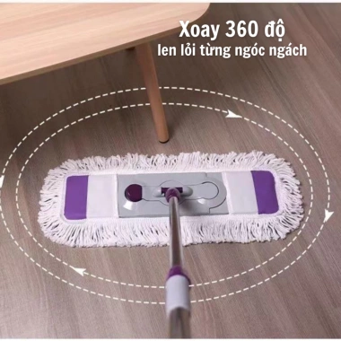 Chổi lau nhà công nghiệp 50-66cm inox xoay 360° - Lau khô nhanh sạch, chỉ 190k 4 Chổi lau nhà công nghiệp 50-66cm inox xoay 360° - Lau khô nhanh sạch, chỉ 190k 4