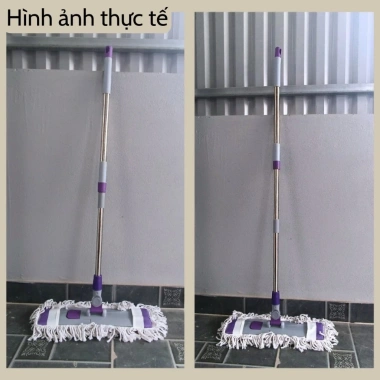 Chổi lau nhà công nghiệp 50-66cm inox xoay 360° - Lau khô nhanh sạch, chỉ 190k