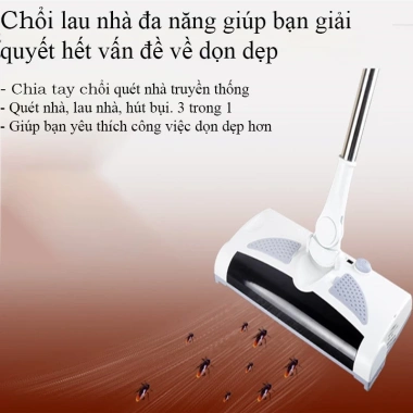 Chổi lau nhà đa năng 3 trong 1 xoay 360 hút bụi tự động, lau quét, bảo hành 12 tháng - Giá 455.000đ 6 Chổi lau nhà đa năng 3 trong 1 xoay 360 hút bụi tự động, lau quét, bảo hành 12 tháng - Giá 455.000đ 6
