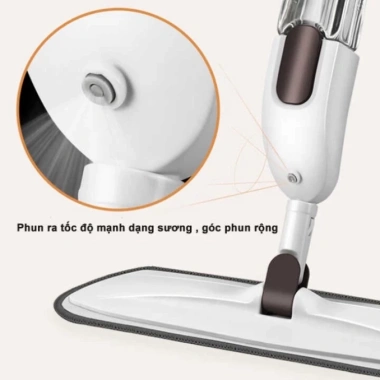 Chổi Lau Nhà Phun Sương Xoay 360 - Tự Vắt Thông Minh, Giảm Giá 21% Chỉ 79.000₫