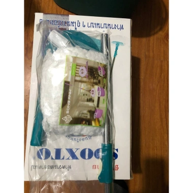Chổi lau nhà thông minh xoay 360 độ - Bộ cán bàn bông, giá chỉ 75.000đ, tiết kiệm thời gian dọn dẹp