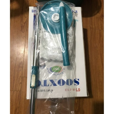 Chổi lau nhà thông minh xoay 360 độ - Bộ cán bàn bông, giá chỉ 75.000đ, tiết kiệm thời gian dọn dẹp