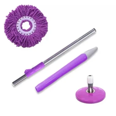 Chổi Lau Nhà Tím Xoay 360 độ - Tháo Lắp Dễ, Bông Thấm Siêu, Giảm 15K chỉ 75K 4