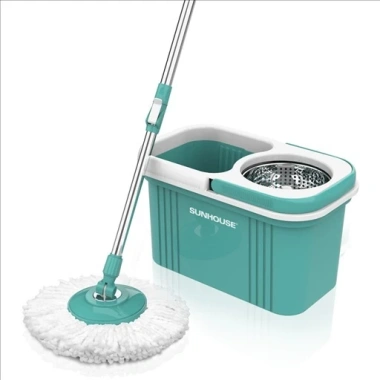 Chổi Lau Nhà Tím Xoay 360° Tiện Lợi, Bông Lau Thâm Hút, Thay Thế, Giá 18.000đ