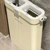 Chổi Lau Nhà Tự Vắt 360 độ Siêu Mỏng 4 Hệ Thống kèm Thùng Giặt & 2 Khăn Lau 40cm