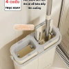 Chổi Lau Nhà Tự Vắt 360 độ Siêu Mỏng 4 Hệ Thống kèm Thùng Giặt & 2 Khăn Lau 40cm 3