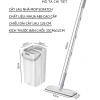 Chổi Lau Nhà Tự Vắt Xoay 360° Tách Nước - Bộ 2 Chổi 8 Bông Lau Thùng - Giá 200.000₫ 4