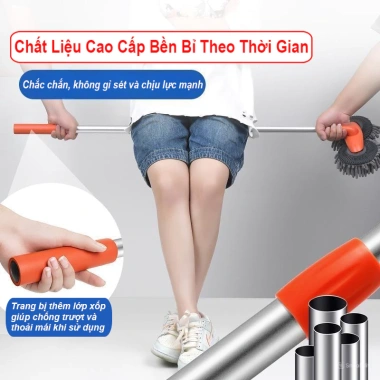 Chổi Lau Rửa Xe Ô Tô 2 Đầu Xoay 360 độ 3 Nấc Kéo Dài Tiện Lợi Bền Đẹp Giá 119k