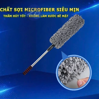 Chổi quét bụi nội thất ô tô chuyên dụng, tròn-dẹt, lau xe hơi, tải, sofa – 69.000₫ 4