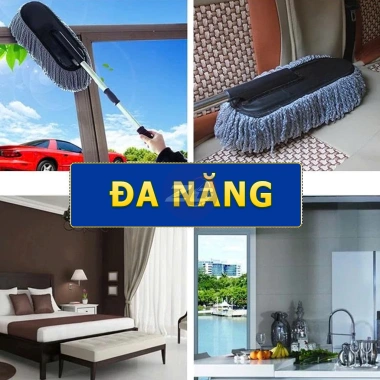 Chổi quét bụi nội thất ô tô chuyên dụng, tròn-dẹt, lau xe hơi, tải, sofa – 69.000₫ 8