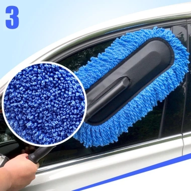 Chổi Quét Bụi Ô Tô Bản Rộng, Điều Chỉnh Độ Dài - Siêu Tốt, Giá 26.000₫ 4