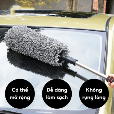 Chổi Quét Bụi Ô Tô Lông Mềm Cán Dài Dụng Cụ Vệ Sinh Nội Thất Xe Hơi - 65.000₫ 2