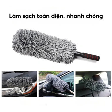 Chổi Quét Bụi Ô Tô Lông Mềm Cán Dài Dụng Cụ Vệ Sinh Nội Thất Xe Hơi - 65.000₫ 3