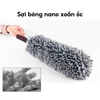 Chổi Quét Bụi Ô Tô Lông Mềm Cán Dài Dụng Cụ Vệ Sinh Nội Thất Xe Hơi - 65.000₫ 5