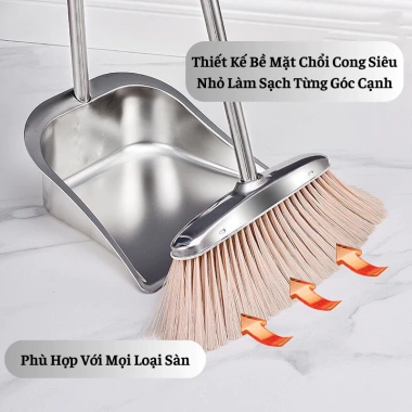 Chổi quét nhà thông minh kèm hót rác inox Thiết kế thông minh, siêu bền, giá ưu đãi 150.000₫