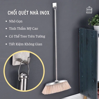 Chổi quét nhà thông minh kèm hót rác inox Thiết kế thông minh, siêu bền, giá ưu đãi 150.000₫