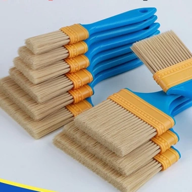 Chổi Quét Sơn Lông Mềm 2‑11.5cm Sợi Nylon, Tay Cầm Nhựa Đúc Màu Xanh – Tiện Lợi, Giá Rẻ