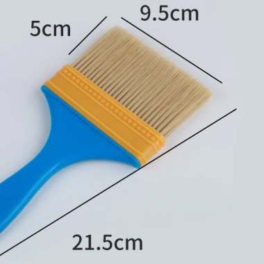 Chổi Quét Sơn Lông Mềm 2‑11.5cm Sợi Nylon, Tay Cầm Nhựa Đúc Màu Xanh – Tiện Lợi, Giá Rẻ 4