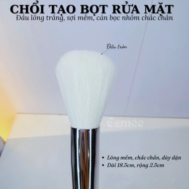 Chổi rửa mặt ESMEE BEAUTE tạo bọt len lông cừu cao cấp phong cách Hàn Quốc giá 30.000đ