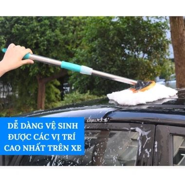 Chổi Rửa Xe Ô Tô Cán Dài Kéo Dài Sợi Lau Bông Mềm - Chăm Xe Đúng Cách 9 Chổi Rửa Xe Ô Tô Cán Dài Kéo Dài Sợi Lau Bông Mềm - Chăm Xe Đúng Cách 9
