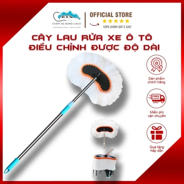 Chổi Rửa Xe Ô Tô Cán Dài Kéo Dài Sợi Lau Bông Mềm - Chăm Xe Đúng Cách 10 Chổi Rửa Xe Ô Tô Cán Dài Kéo Dài Sợi Lau Bông Mềm - Chăm Xe Đúng Cách 10
