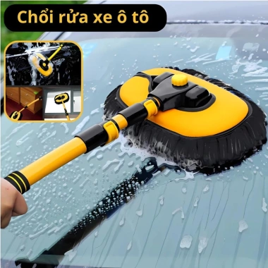 Chổi Rửa Xe Ô Tô San Hô DKCARS G2 - Cán Điều Chỉnh Độ Dài, Đầu Tháo Dễ, Giá Ưu Đãi 150k