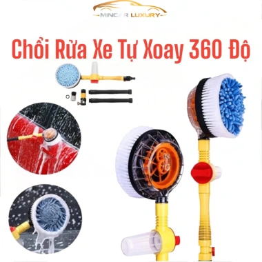 Chổi Rửa Xe Ô Tô Tự Xoay 360 độ Tiết Kiệm Công Sức, Tiện Lợi, Giá 75.000₫