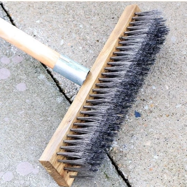 Chổi sắt chà rong rêu, có tay cầm - Vệ sinh sân vườn, bể bơi, Giá 50.000đ