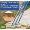 Chổi Sắt Mạ Đồng 130cm Tay Cầm Inox - Chà Sân, Vệ Sinh Rêu Bám Bẩn, Giá 45k
