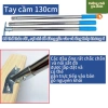 Chổi Sắt Mạ Đồng 130cm Tay Cầm Inox - Chà Sân, Vệ Sinh Rêu Bám Bẩn, Giá 45k 6
