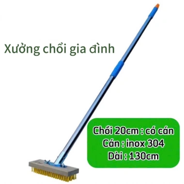 Chổi Sắt Mạ Đồng 130cm Tay Cầm Inox - Chà Sân, Vệ Sinh Rêu Bám Bẩn, Giá 45k 10 Chổi Sắt Mạ Đồng 130cm Tay Cầm Inox - Chà Sân, Vệ Sinh Rêu Bám Bẩn, Giá 45k 10