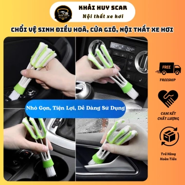 Chổi Vệ Sinh 2 Đầu Thông Minh - Vệ Sinh Điều Hoà, Cửa Gió, Xe Hơi, Bàn Phím