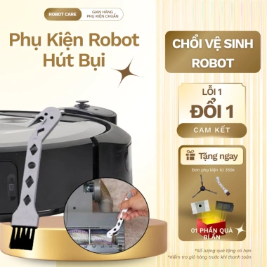 Chổi vệ sinh robot hút bụi - Gỡ rối tóc nhanh, sạch sâu, chỉ 15.000₫