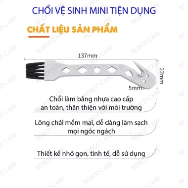 Chổi vệ sinh robot hút bụi - Gỡ rối tóc nhanh, sạch sâu, chỉ 15.000₫