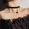 Choker Retro Nhung Đỏ Hình Trái Tim và Xương Đòn - Trang Sức Nữ Thời Trang Giá Khuyến Mãi 31.267đ 6