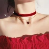 Choker Retro Nhung Đỏ Hình Trái Tim và Xương Đòn - Trang Sức Nữ Thời Trang Giá Khuyến Mãi 31.267đ 7