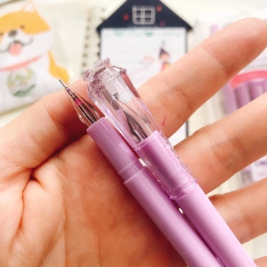 CHOSCH 956 Hộp 12 bút gel ngòi 0.5mm mực tím xanh viết êm, mực đều - Giá giảm còn 61.500 VND