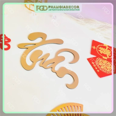 Chữ Alu Xuân Vàng Nhũ Đồng Tài Lộc – Backdrop Tết Sang Trọng, Bền Đẹp, Ưu Đãi 46k 3