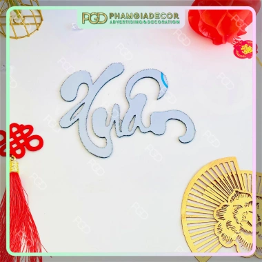 Chữ Alu Xuân Vàng Nhũ Đồng Tài Lộc – Backdrop Tết Sang Trọng, Bền Đẹp, Ưu Đãi 46k 4