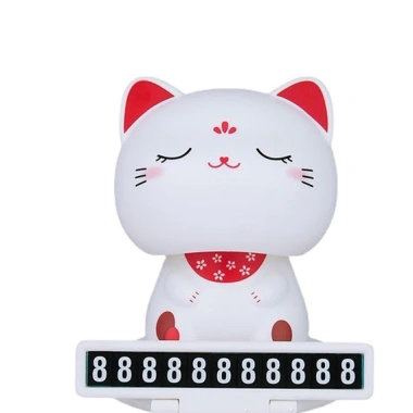 Chú Mèo Lucky Car Thần Tài Gật Đầu + Bảng Số Điện Thoại - Tài Lộc Xe, Taplo, Giá 85.000đ 7
