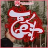 Chữ Tết Hoa Đào Đỏ Nhung 40cm - Giá chỉ 30.000đ, giảm so với 37.200, đẹp lễ Tết
