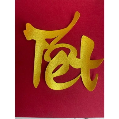 Chữ Tết Sop Kim Tuyến 42cm - Trang Trí Lễ Hội, Giá Giảm 25.000 VNĐ
