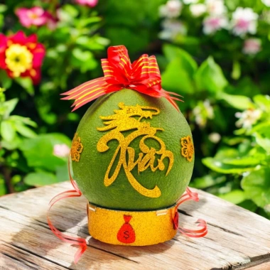 Chữ xốp kim tuyến 11cm Rồng - Phụng, 1 sét 5 miếng dán trái cây, giá chỉ 19.000₫ 9