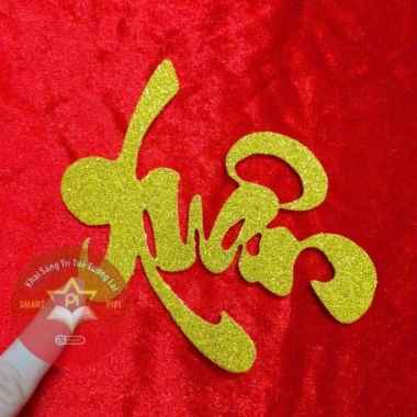 Chữ xốp kim tuyến thư pháp Trang trí mẹt Phúc Lộc Thọ Vòng hoa Giỏ quà Tết 9.000₫ 7
