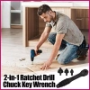 Chuck Key Hai Đầu Đa Năng cho Máy Khoan Điện Phụ Kiện Tấm Cắt, Vít, Đai Ốc Bấm 7