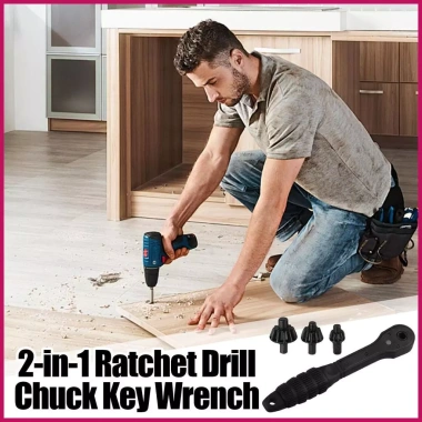 Chuck Key Hai Đầu Đa Năng cho Máy Khoan Điện Phụ Kiện Tấm Cắt, Vít, Đai Ốc Bấm 7