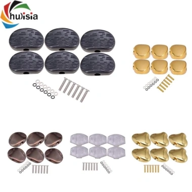 Chulisia 6 Chốt Mũ Máy Đầu Đàn Guitar Cổ Điển - Nút Thay Thế Núm Dân Gian Acoustic 67.100₫