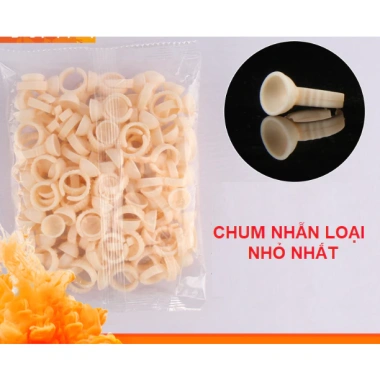 Chum nhẫn 2 ngăn nhựa dẻo tiện dụng - đựng mực xăm, keo gắn mi, giá chỉ 20.000đ